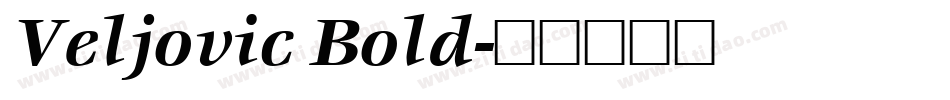 Veljovic Bold字体转换